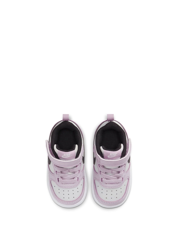 Nike Pink Court Borough Low 2 Baby/Toddler Shoes - Image 5 of 7