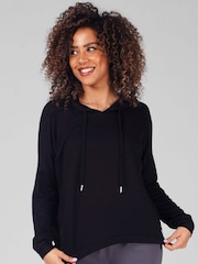 Pineapple Black Dip Hem Hoodie - Image 1 of 4