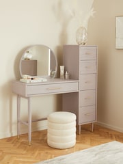 Grey Adelaide Oak Effect Console Dressing Table - Image 1 of 12