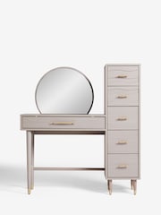 Grey Adelaide Oak Effect Console Dressing Table - Image 4 of 12