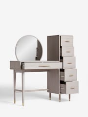 Grey Adelaide Oak Effect Console Dressing Table - Image 6 of 12