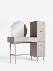 Grey Adelaide Oak Effect Console Dressing Table - Image 7 of 12