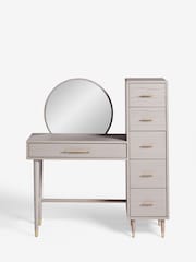 Grey Adelaide Oak Effect Console Dressing Table - Image 8 of 12