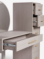 Grey Adelaide Oak Effect Console Dressing Table - Image 10 of 12