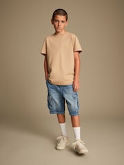Blue Denim Cargo Shorts (3-16yrs) - Image 2 of 8