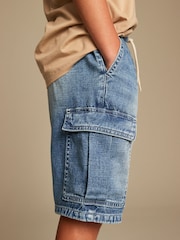 Blue Denim Cargo Shorts (3-16yrs) - Image 5 of 8