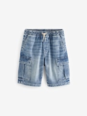 Blue Denim Cargo Shorts (3-16yrs) - Image 6 of 8