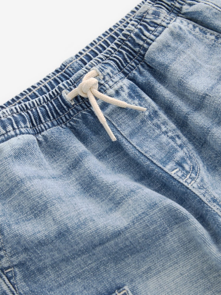 Blue Denim Cargo Shorts (3-16yrs) - Image 8 of 8