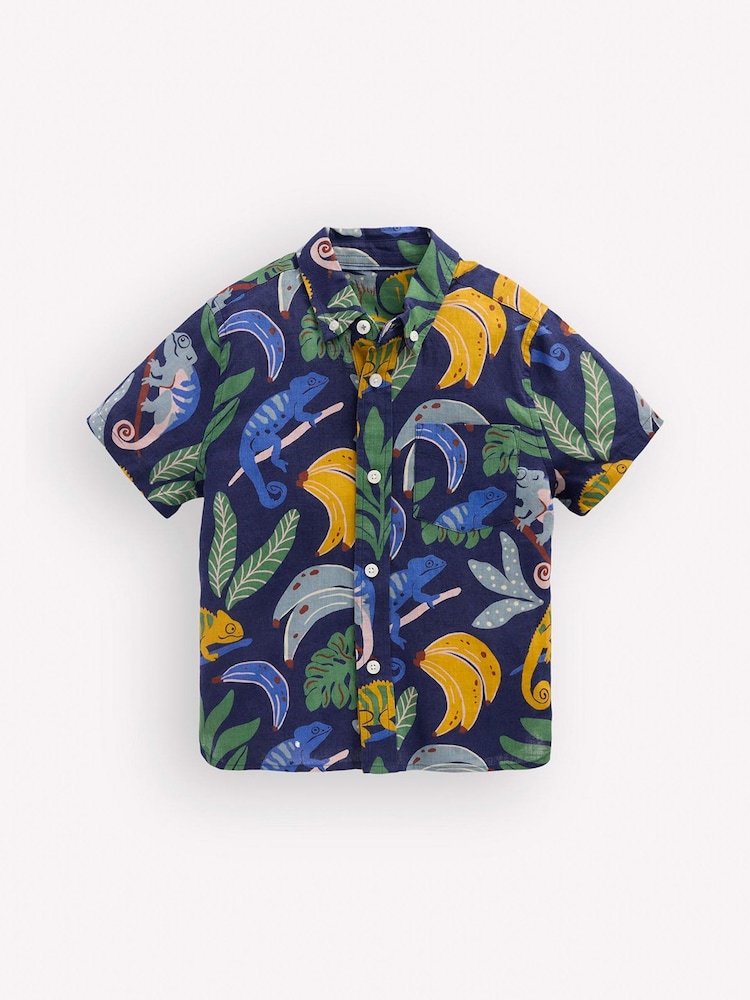 Cămașă din in și bumbac Boden - Imaginea 1 din 3