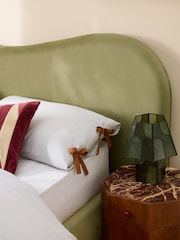 MADE.COM Fern Green Velvet Maya Ottoman Bed - Image 2 of 6