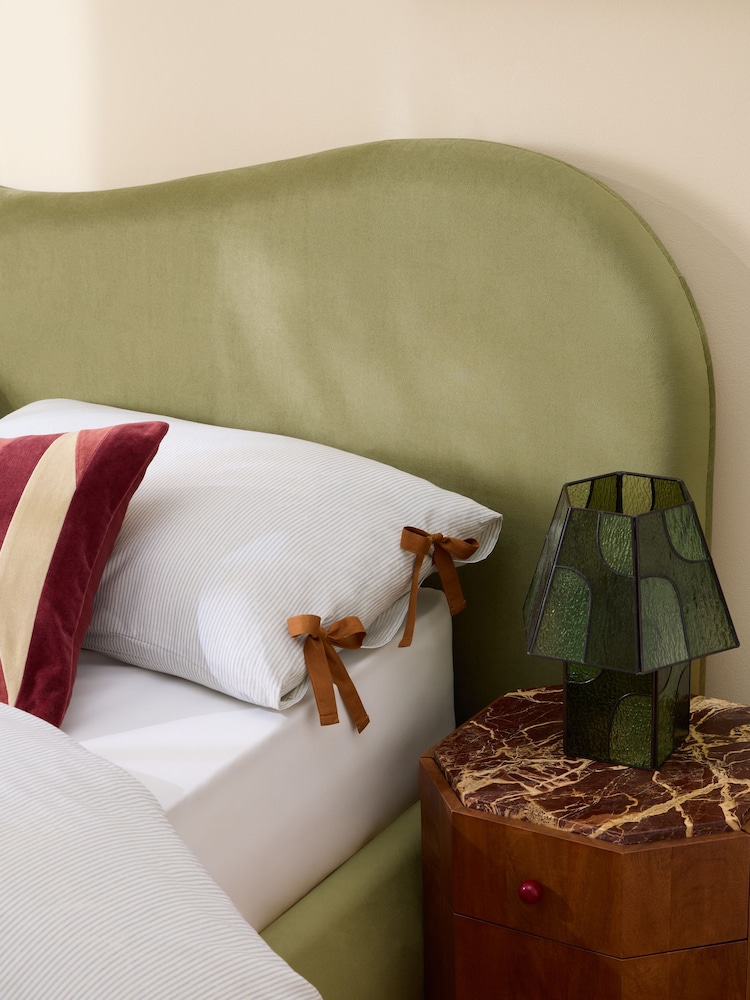 MADE.COM Fern Green Velvet Maya Ottoman Bed - Image 2 of 6