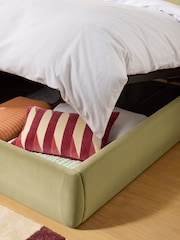 MADE.COM Fern Green Velvet Maya Ottoman Bed - Image 3 of 6