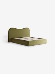 MADE.COM Fern Green Velvet Maya Ottoman Bed - Image 4 of 6