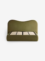 MADE.COM Fern Green Velvet Maya Ottoman Bed - Image 5 of 6