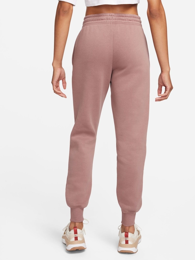 Nike Brown Phoenix Fleece Mid Rise Joggers - Image 2 of 8