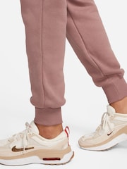Nike Brown Phoenix Fleece Mid Rise Joggers - Image 4 of 8