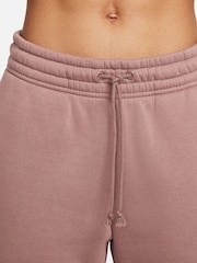 Nike Brown Phoenix Fleece Mid Rise Joggers - Image 5 of 8