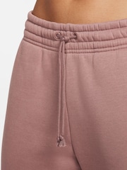 Nike Brown Phoenix Fleece Mid Rise Joggers - Image 6 of 8