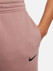 Nike Brown Phoenix Fleece Mid Rise Joggers - Image 7 of 8