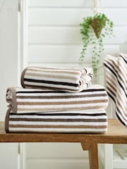 Deyongs Natural Bliss 100% Cotton Linear Stripe Towel - Image 1 of 3