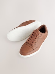 Tan Brown Smart Casual Trainers - Image 4 of 7