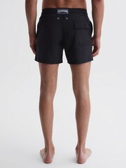 Reiss Black Moorea Vilebrequin Plain Swim Shorts - Image 4 of 5