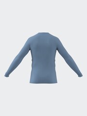 Синий - Базовый топ с длинными рукавами adidas Teamwear - Изображение 2 из 8