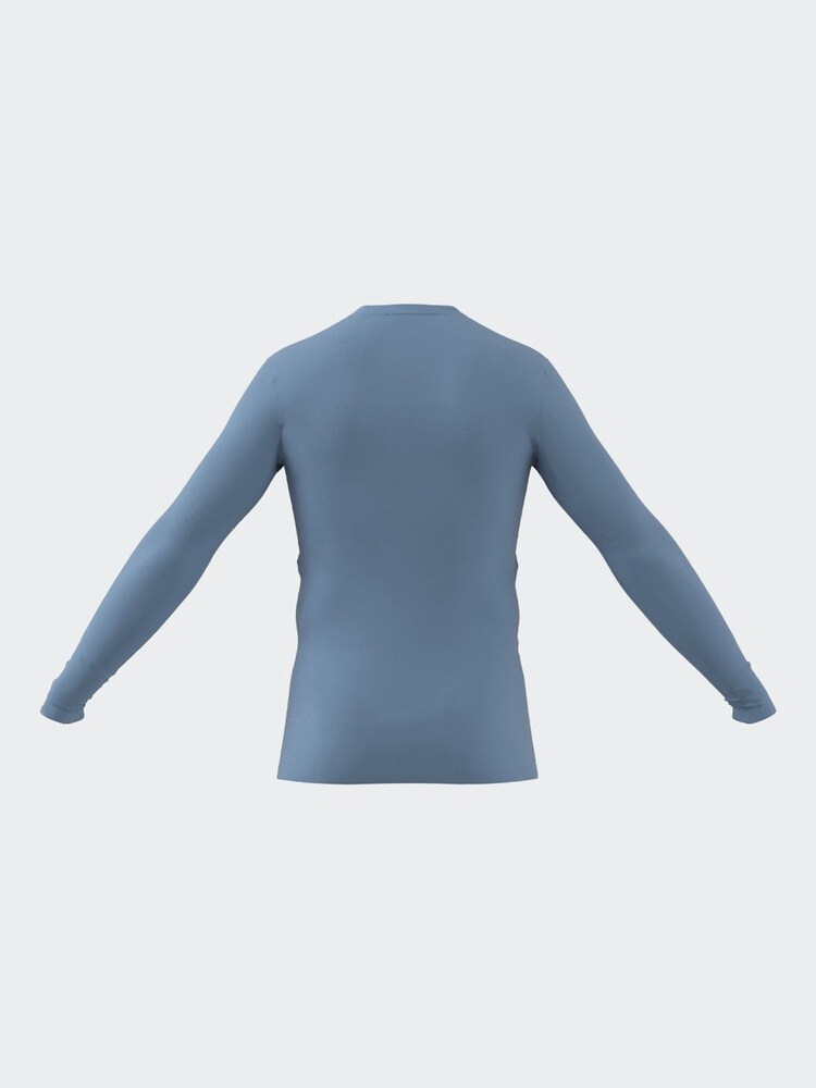 Синий - Базовый топ с длинными рукавами adidas Teamwear - Изображение 2 из 8