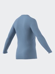 Синий - Базовый топ с длинными рукавами adidas Teamwear - Изображение 6 из 8