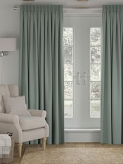 Sage 100% Cotton Made to Measure Curtains - Image 1 of 9
