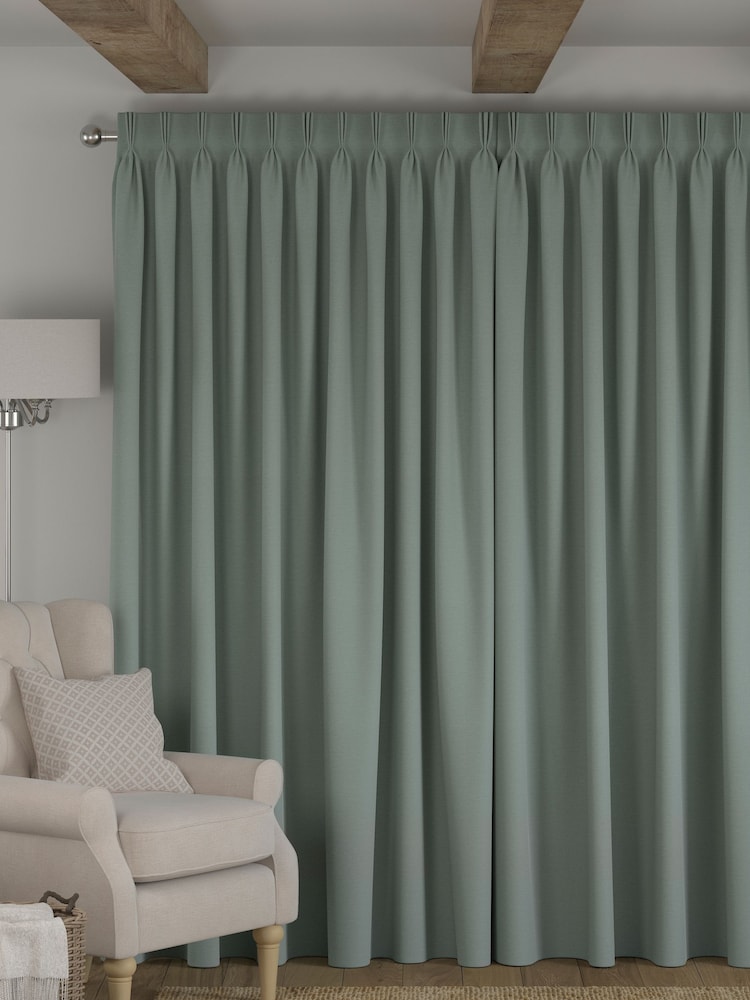 Sage 100% Cotton Made to Measure Curtains - Image 2 of 9