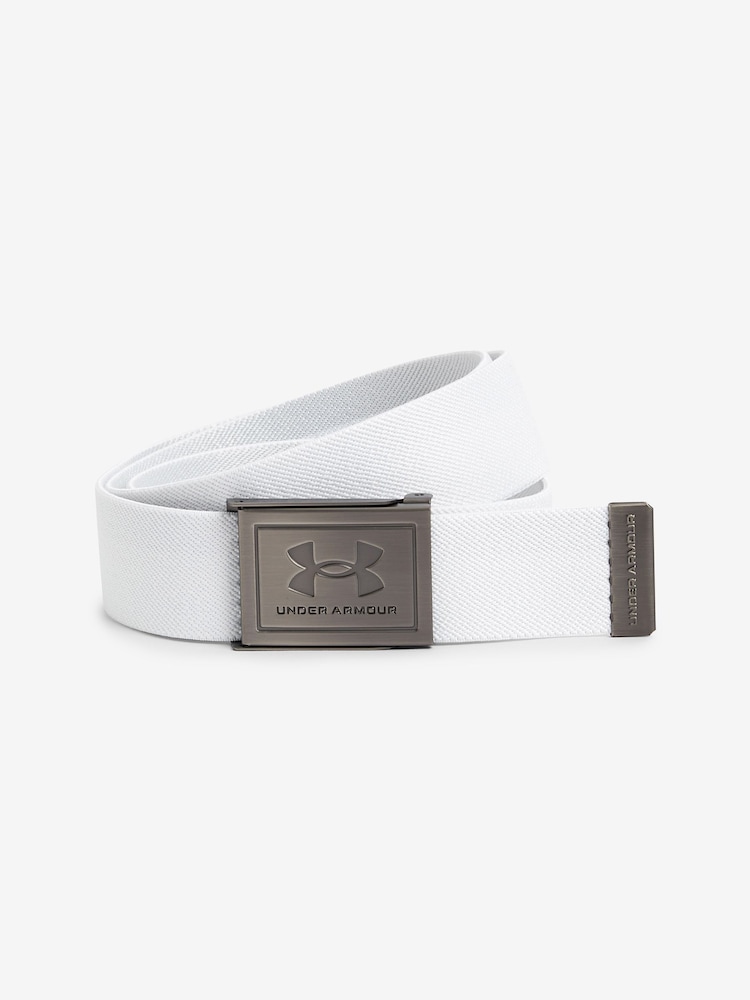 Under Armour White/Silver Stretch Webb Belt - Image 1 of 3