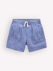Boden Blue Double Cloth Shorts - Image 1 of 3