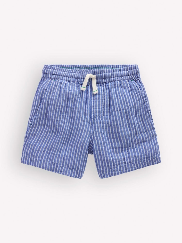 Boden Blue Double Cloth Shorts - Image 1 of 3
