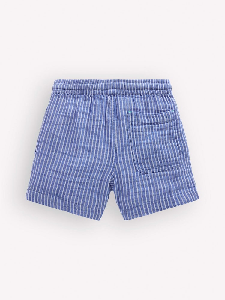 Boden Blue Double Cloth Shorts - Image 2 of 3