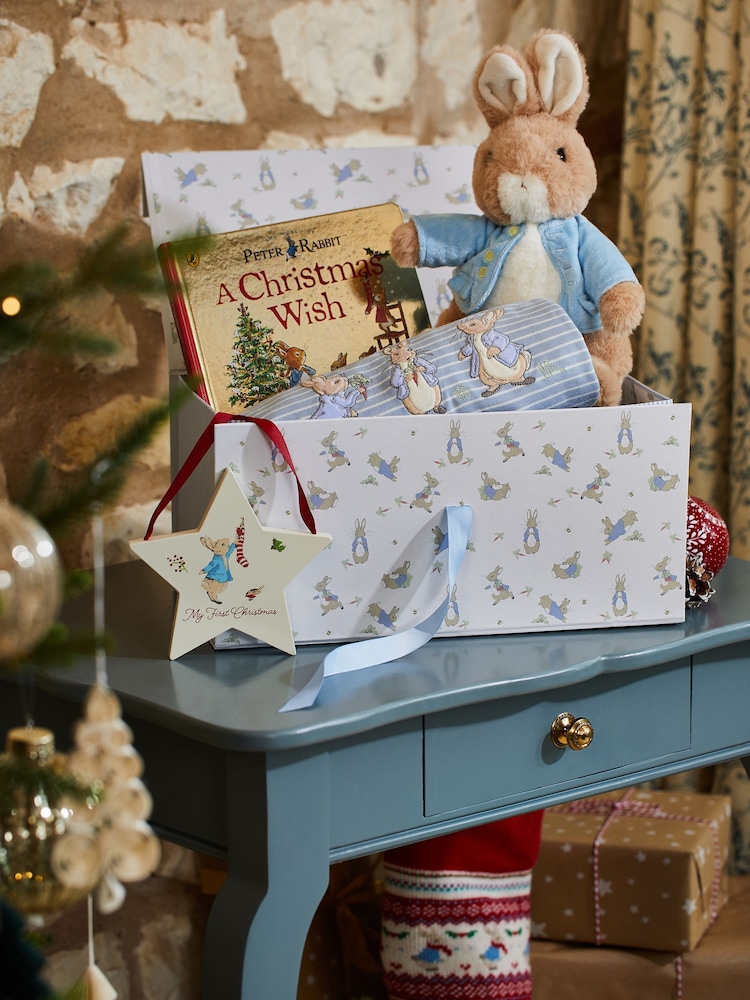 JoJo Maman Bébé Peter Rabbit My First Christmas Plaque - Image 1 of 3