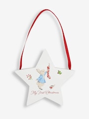 JoJo Maman Bébé Peter Rabbit My First Christmas Plaque - Image 2 of 3