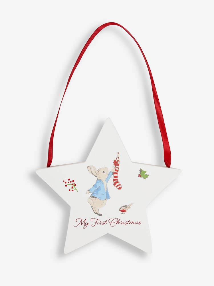 JoJo Maman Bébé Peter Rabbit My First Christmas Plaque - Image 2 of 3