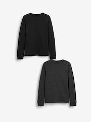Noir/Gris - Hauts thermiques à manches longues Lot de 2 (2-16 ans) - Image 1 de 5