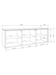 Frank Olsen White Smart LED TV Stand - Image 4 of 10