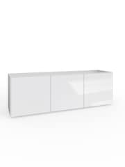 Frank Olsen White Smart LED TV Stand - Image 6 of 10