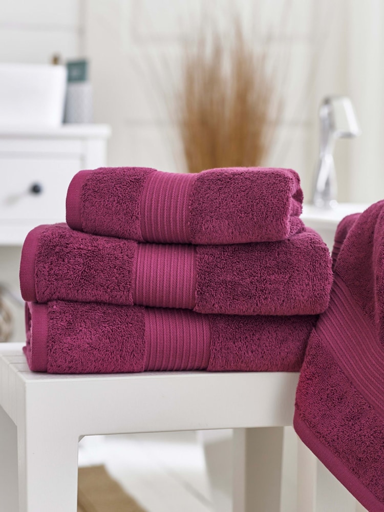 Deyongs Cerise Bliss Supersoft 100% Cotton Towel - Image 1 of 2 Deyongs Cerise Bliss Supersoft 100% Cotton Towel - Image 1 of 2