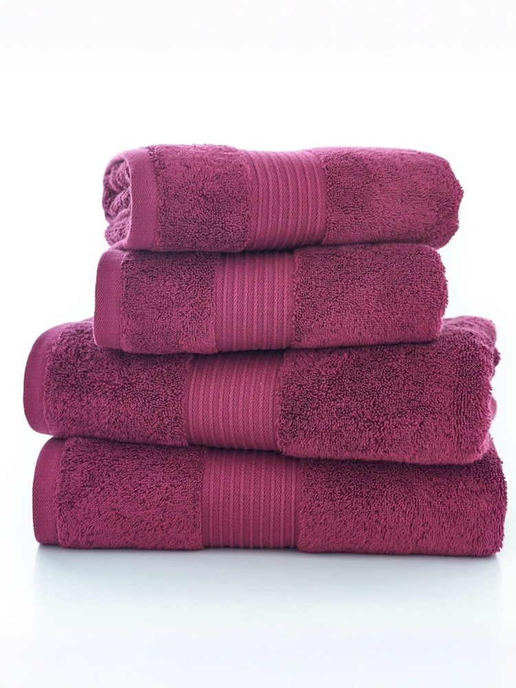 Deyongs Cerise Bliss Supersoft 100% Cotton Towel - Image 2 of 2 Deyongs Cerise Bliss Supersoft 100% Cotton Towel - Image 2 of 2