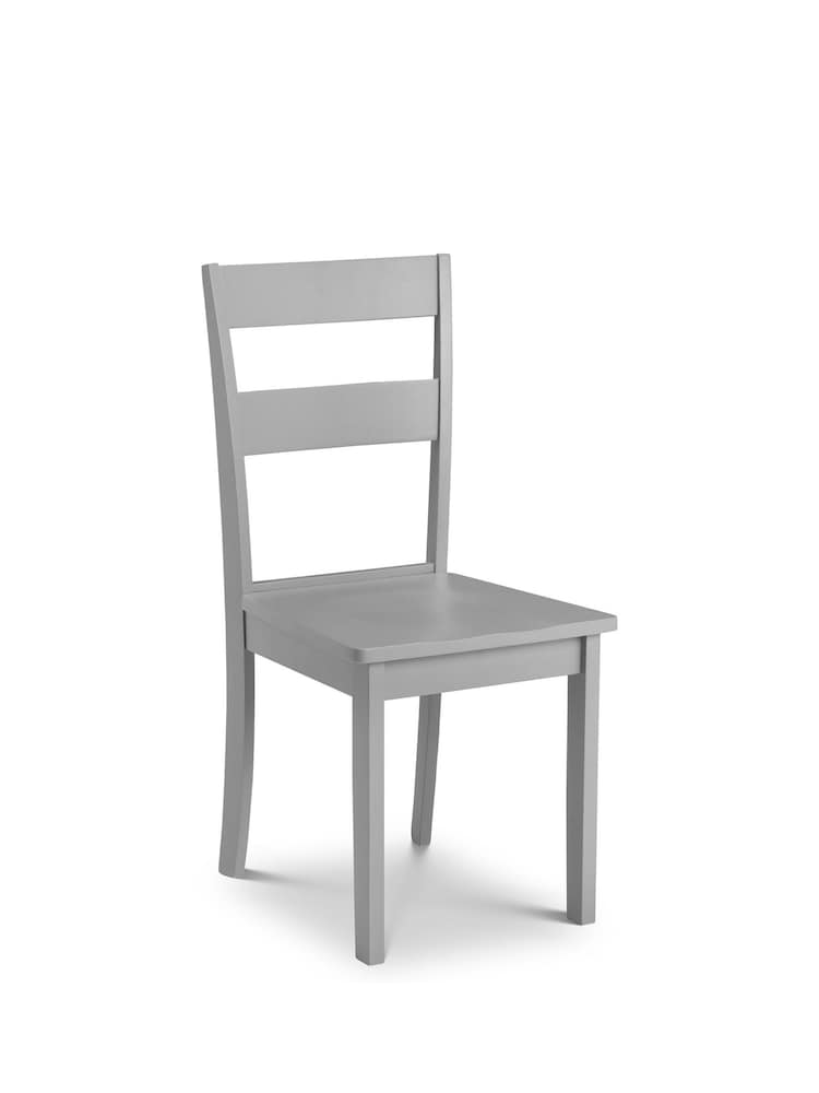 Julian Bowen Set of 2 Grey Kobe Dining Chairs - Image 2 of 3