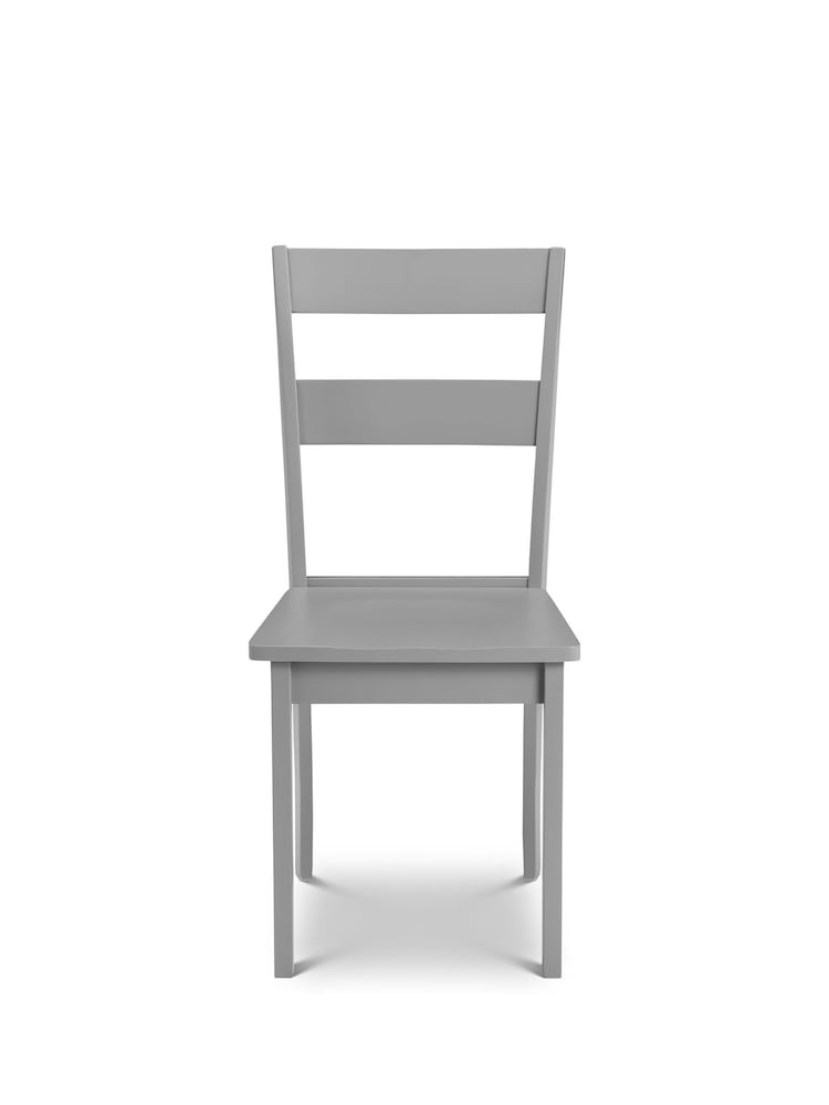 Julian Bowen Set of 2 Grey Kobe Dining Chairs - Image 4 of 4