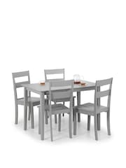 Julian Bowen Set of 2 Grey Kobe Dining Chairs - Image 5 of 5