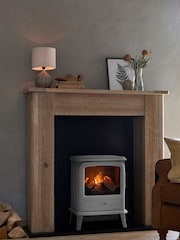Dimplex Pebble Grey Evandale Electric Stove Fireplace - Image 3 of 7