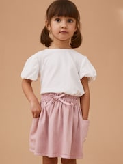 Белый - Puff Short Sleeve 100% Cotton T-Shirt (3mths-7yrs) - Изображение 2 из 7
