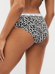 Белый/черный с принтом - Logo Knickers 4 Pack - Изображение 3 из 9