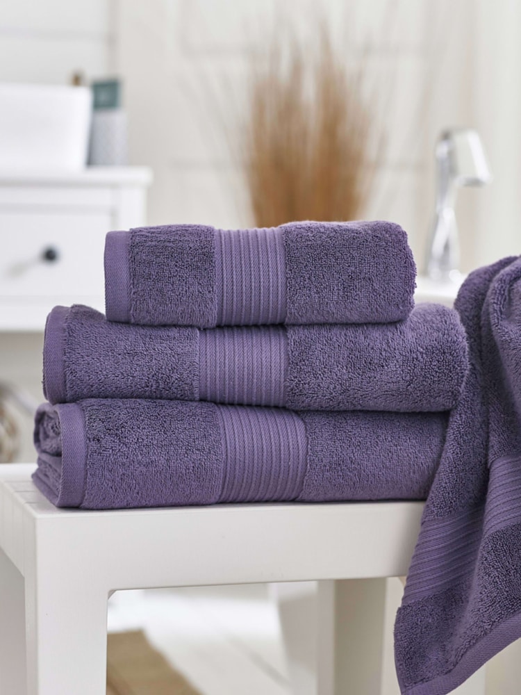 Deyongs Purple Bliss Supersoft 100% Cotton Towel - Image 1 of 2 Deyongs Purple Bliss Supersoft 100% Cotton Towel - Image 1 of 2
